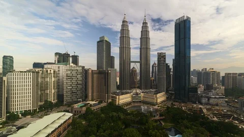 Kuala Lumpur time lapse during daylight. Stock Footage 89461149