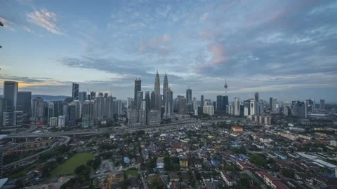 Kuala Lumpur Time Lapse Stock Footage 145477451