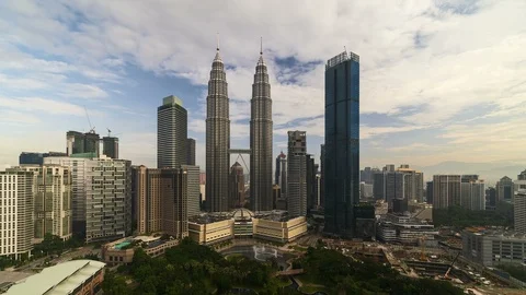 Kuala Lumpur timelapse during daylight Stock Footage 89461375