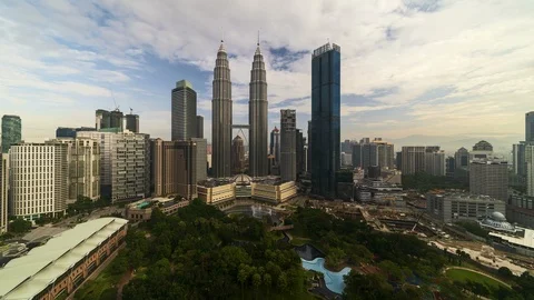 Kuala Lumpur timelapse during daylight Stock Footage 89462379