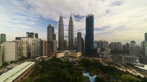 Kuala Lumpur timelapse during daylight Stock Footage 89462566