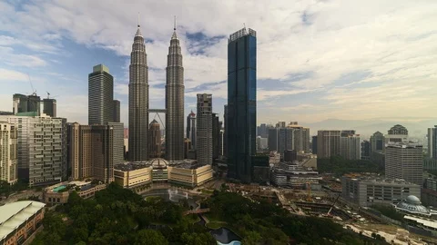 Kuala Lumpur timelapse during daylight Stock Footage 89462993