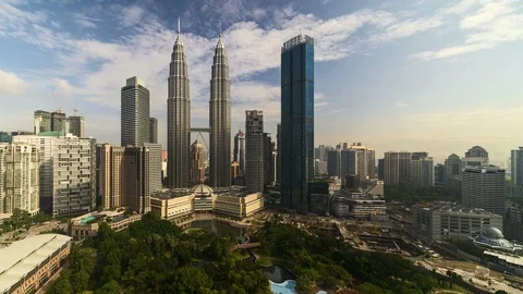Kuala Lumpur timelapse during daylight Video stock 89483384