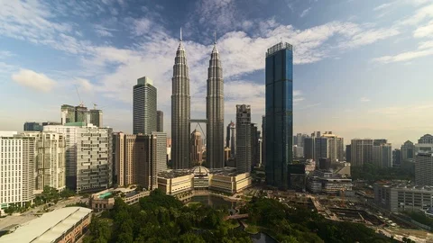 Kuala Lumpur timelapse during daylight Video stock 89487152