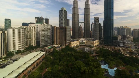 Kuala Lumpur timelapse during daylight Stock Footage 89488556
