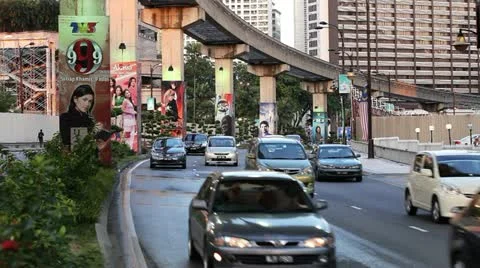 Kuala Lumpur Traffic 2 Stock Footage 11131708