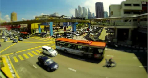 Kuala Lumpur Traffic Time Lapse Stock Footage 34366762
