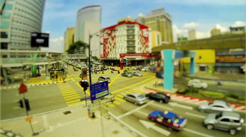 Kuala Lumpur Traffic Time Lapse Video stock 34367365