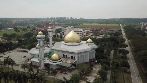 Kuala Selangor Mosque 01 Stock Footage 155610269