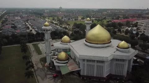 Kuala Selangor Mosque 04 Stock Footage