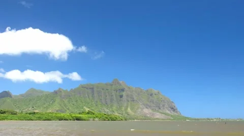 Kualoa Mtn. Range Stock Footage 912331