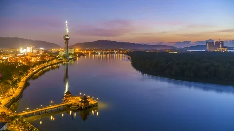 Kuantan cityscape Stock Footage 104811127