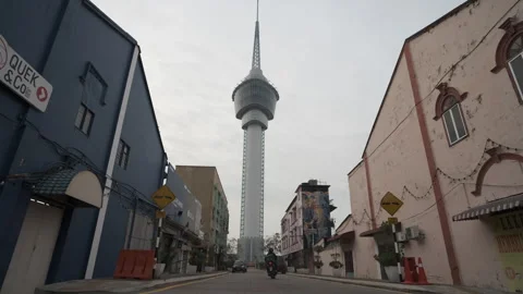 Kuantan Tower Low Angle Stock Footage 249465112