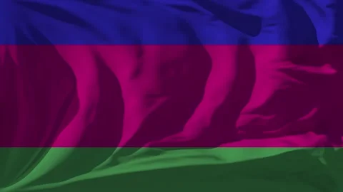 Kuban Peoples Republic Flag Loop Stock Footage 295727347