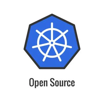 Kubernetes Development and Environment Icon Showing Benefit Stock Illustration