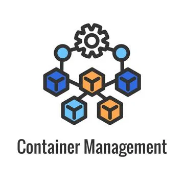 Kubernetes Development and Environment Icon Showing Benefit Stock Illustration