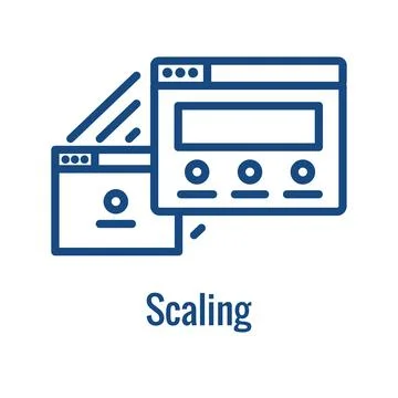 Kubernetes Development and Environment Icon Showing Benefit Stock Illustration