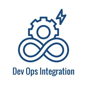 Kubernetes Development and Environment Icon Showing Benefit Stock Illustration