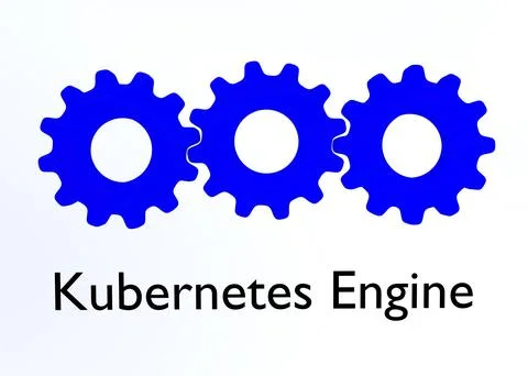 Kubernetes Engine concept Stock Illustration