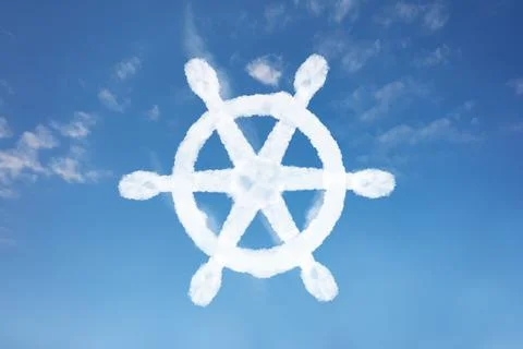 Kubernetes helm software cloud concept in the sky Foto stock