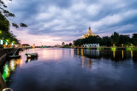 Kuching, Borneo Stockfoto's