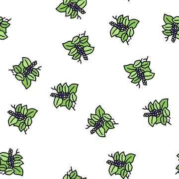 Kudzu plant vector seamless pattern Stock Illustration