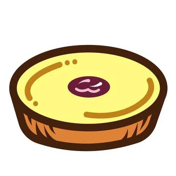 Kue lumpur colored vector icon Stock Illustration