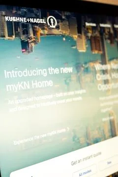 Kuehne plus nagel logistics platform launch experience Stock Photos