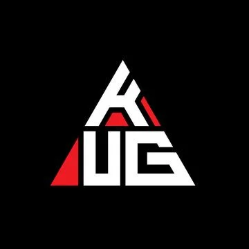KUG triangle letter logo design with triangle shape. KUG triangle logo desi.. Stock Illustration