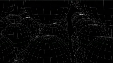 Kugle shift wireframe Stock Footage 870670
