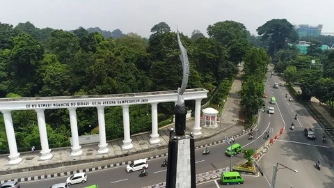 Kujang monument Stock Footage 119296262