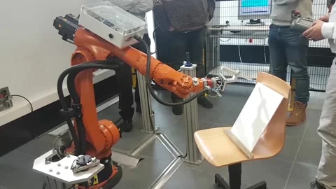 Kuka robot arm 6/9 Stock Footage 171281409