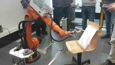 Kuka robot arm 7/9 Stock Footage 171281392