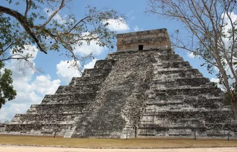 Kukulcan Temple Stock Photos