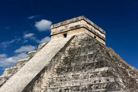 Kukulkan Pyramid at Chichen Itza Foto stock