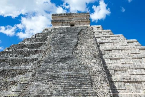 Kukulkan Pyramid in Chichen Itza Site, Mexico Stock-Fotos