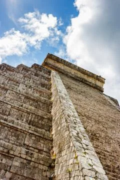 Kukulkan Pyramid (el Castillo) at Chichen Itza, Yucatan, Mexico Stock Photos