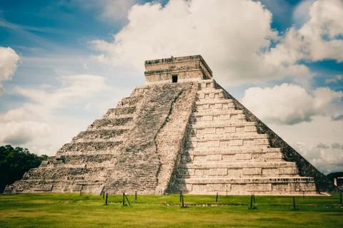 Kukulkan Pyramid (el Castillo) at Chichen Itza, Yucatan, Mexico Stock-Fotos