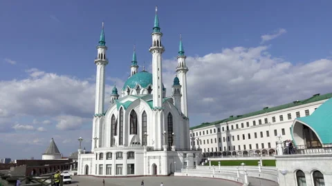 The Kul Sharif Mosque is a one of the largest mosques in Russia. The Kul Sharif Stock Footage 104232857