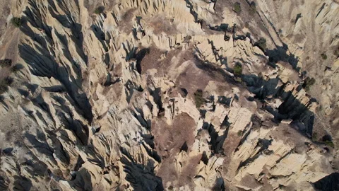 Kula geological park top-down, birds-eye drone view fa01 Stock Footage 244592075