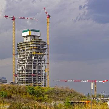 Kula tower construction Belgrade Stock Photos