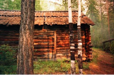 Kulik's cabin 3 - Tunguska Stock Photos
