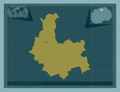 Kumanovo, Macedonia. Solid color shape Stock Illustration