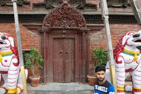 Kumari Ghar in Kathmandu Stock Photos