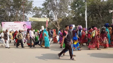 Kumbh Fair 2019 库存影片 102510311