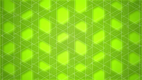Kumiko triangular lattice green line art seamless loop motion Stock Footage 348050090