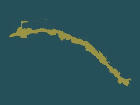 Kuna Yala, Panama. Solid color shape Stock Illustration