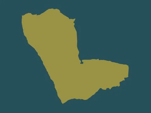 Kunene, Namibia. Solid color shape Illustrazione stock