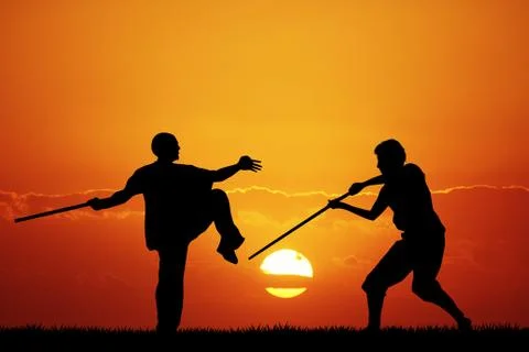Kung fu Stock Illustration