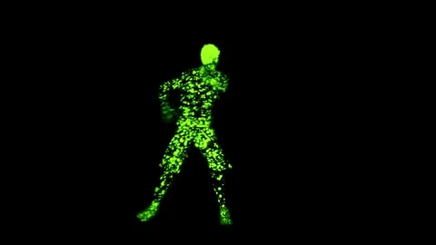Kung Fu Moves - Slime Effect Stock Footage 248847725